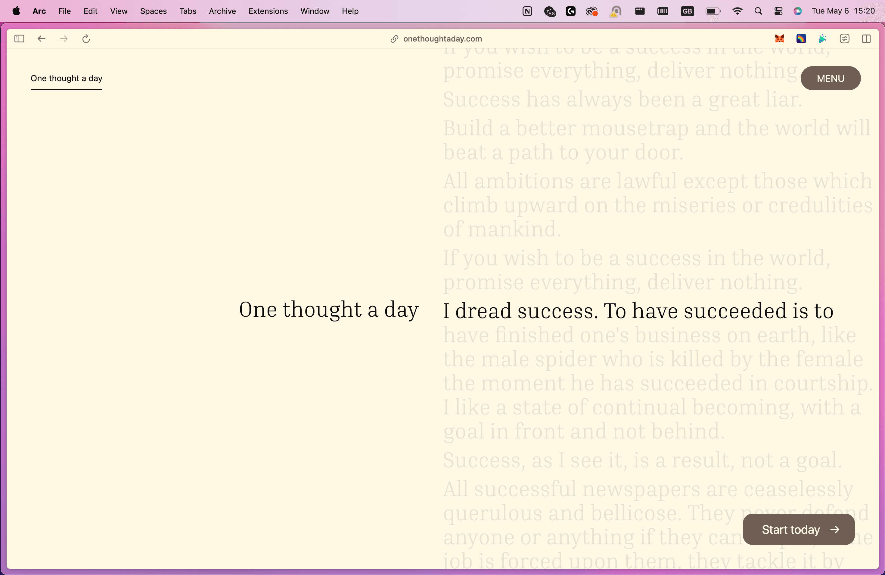 One Thought A Day